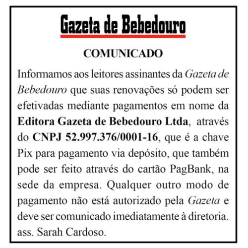Comunicado site