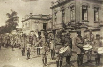 Escoteiros desfilam 1941 - relatorio Diret Jaboticabal 1942