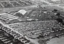 O estádio, o ginásio de esportes e seus patronos