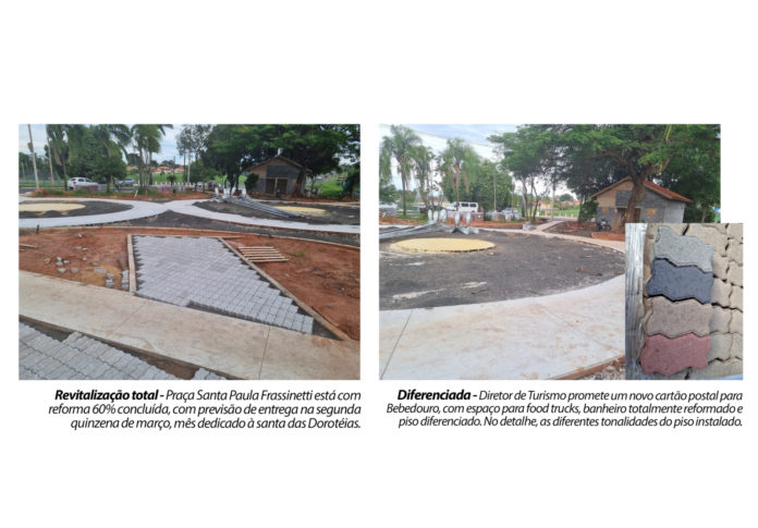 Fotos revitalização da praça