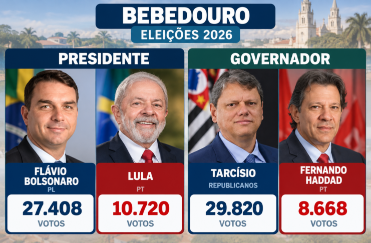 Bebedouro elege Flávio com 66,04% e Tarcísio com 77,03% dos votos