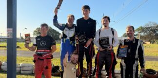Corrida beneficente de kart alia esporte e solidariedade