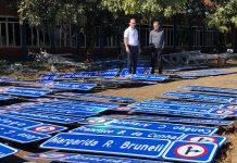 Sinalização de placas indicativas é finalizada em 15 dias