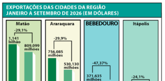Exportações recuam em cidades da região no acumulado do ano