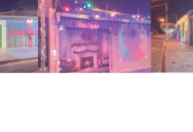 União e luz transformam rua Peruíbe em espetáculo de Natal