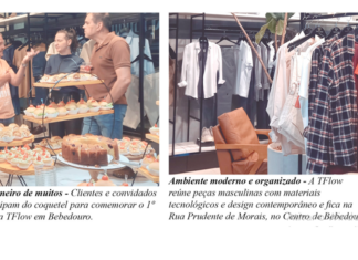 TFlow completa 1º ano em Bebedouro e aposta em novidades constantes em moda masculina