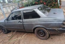 Guarda Civil localiza veículo roubado abandonado em canavial de Viradouro