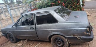 Guarda Civil localiza veículo roubado abandonado em canavial de Viradouro
