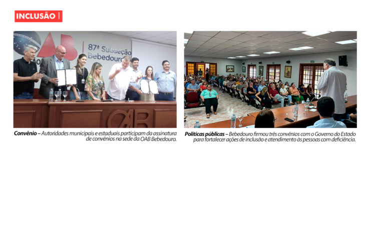 Secretário dos Direitos de PCDs amplia ações de inclusão com 3 convênios para Bebedouro