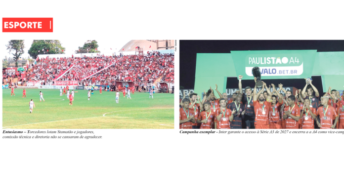 Inter encerra A4 com acesso e vice-campeonato