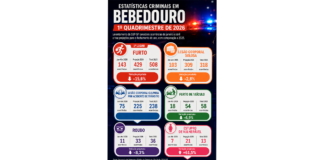 Furtos seguem liderando ocorrências em Bebedouro