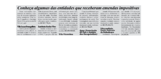 Emendas impositivas destinam R$ 2,1 milhões a entidades em 2026