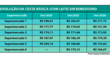 Cesta básica cai até 11% em um ano em Bebedouro