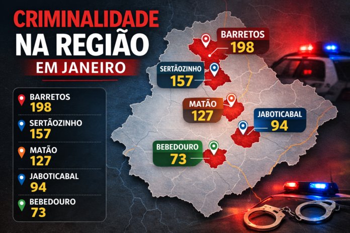 mapa da região por ordem decrescente