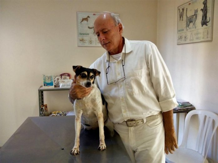 Companheiros – Médico veterinário Sebastião Prudêncio e seu melhor amigo.