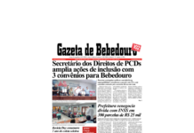 Confira a capa da edição 11.030, quarta, quinta e sexta-feira, 2, 3 e 4 de setembro de 2026 – Ano 102