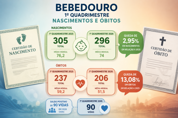 nascimentos e óbitos