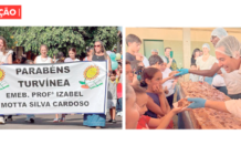 Turvínea comemora 104 anos com Desfile Cívico e tradicional bolo de aniversário