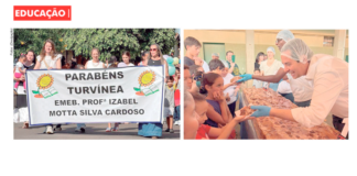 Turvínea comemora 104 anos com Desfile Cívico e tradicional bolo de aniversário